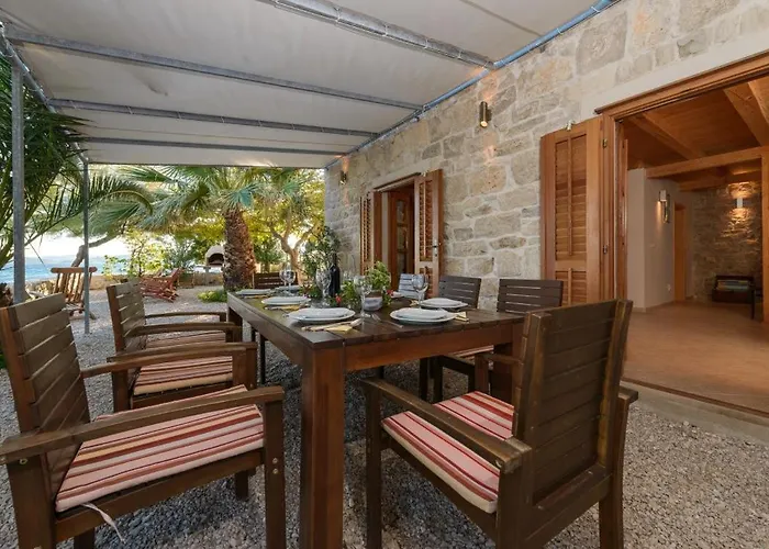Luxury Beachfront Mare With Private Pool At The - Peljesac Villa Orebić