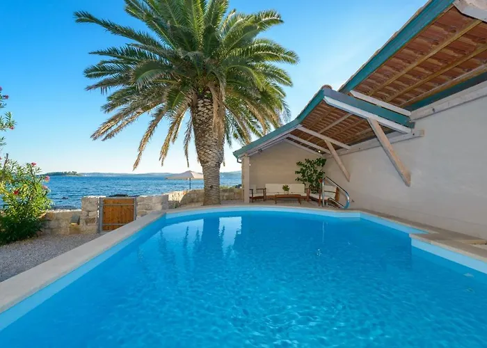 Luxury Beachfront Mare With Private Pool At The - Peljesac Villa *