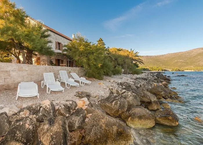 Luxury Beachfront Mare With Private Pool At The - Peljesac Villa Orebić