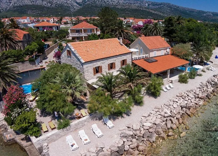 Luxury Beachfront Mare With Private Pool At The - Peljesac Villa Orebić